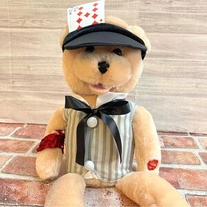 Chantilly Lane “Gambler”teddy bear. He moves while singing “The Gambler” song!